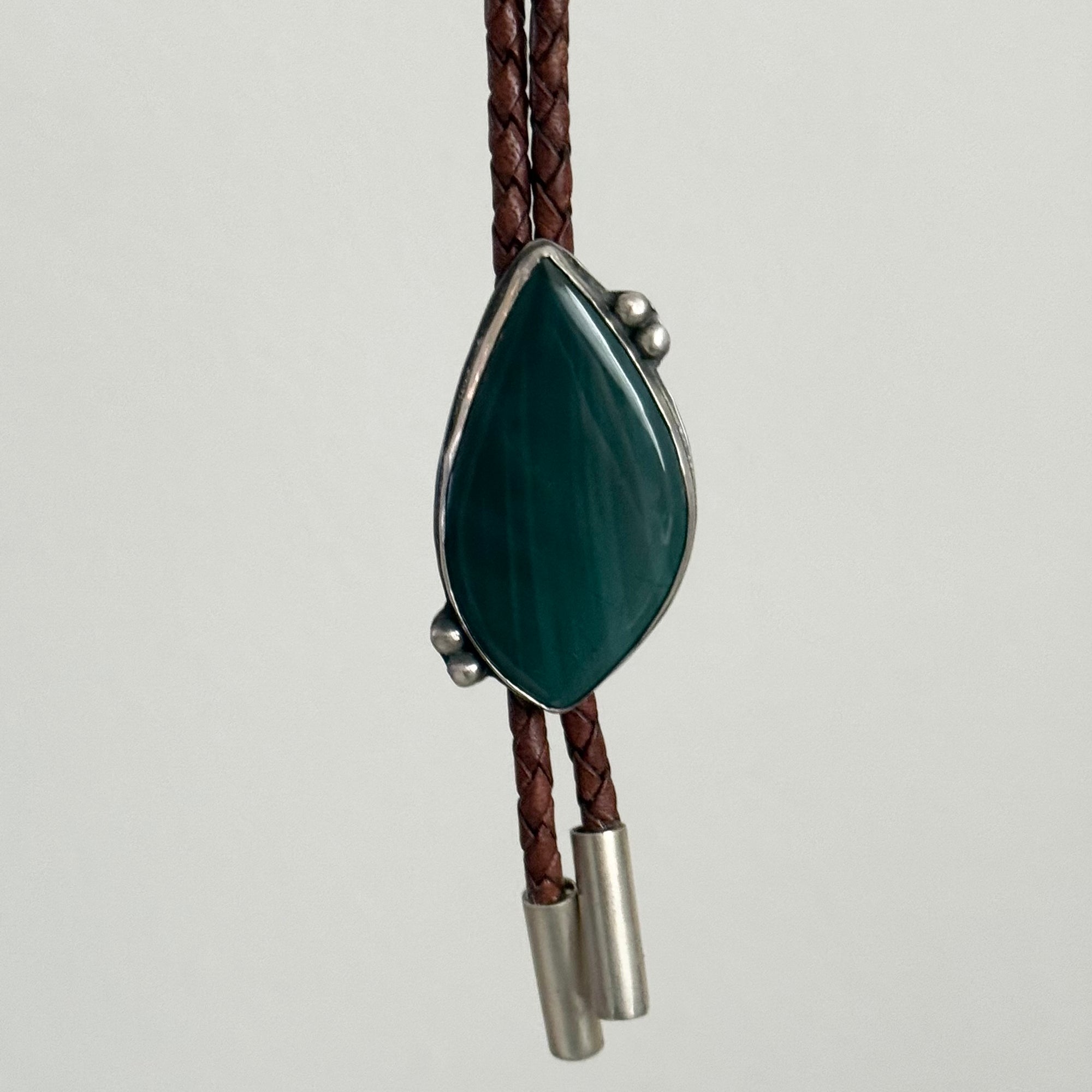 Jasper Leather Bolo